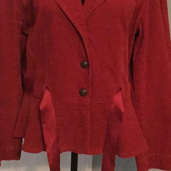 Red Corduroy Jacket - Picture 3 of 6